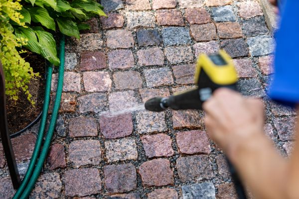 Paver Sidewalk Cleaning in Waukesha